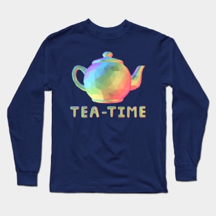 Rainbow Teapot Teatime Long Sleeve T-Shirt